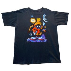 Looney Tunes Marvin The Martian T-Shirt Men's XL Black Vintage 1992 TAG